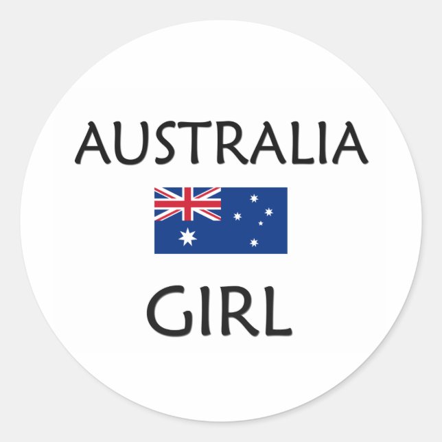 ADESIVO REDONDO AUSTRÁLIA GIRL (Frente)