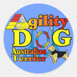 Adesivo Redondo Australiano_Terrier_Agilidade