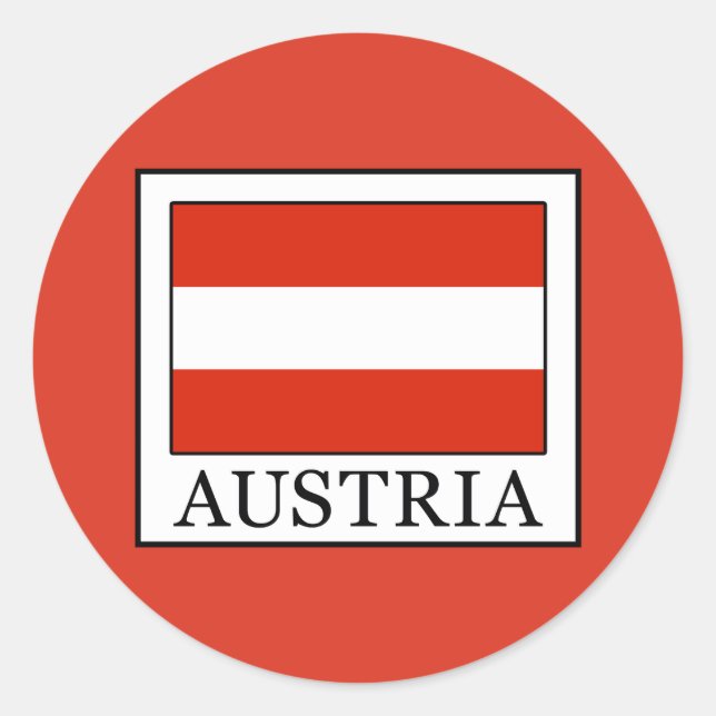 Adesivo Redondo Áustria (Frente)
