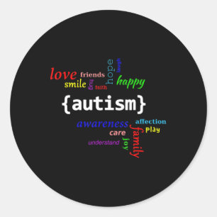 Adesivo Redondo Autism Shirt - Autism Awareness Shirt for Men, Wom