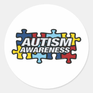 ADESIVO REDONDO AUTISMO