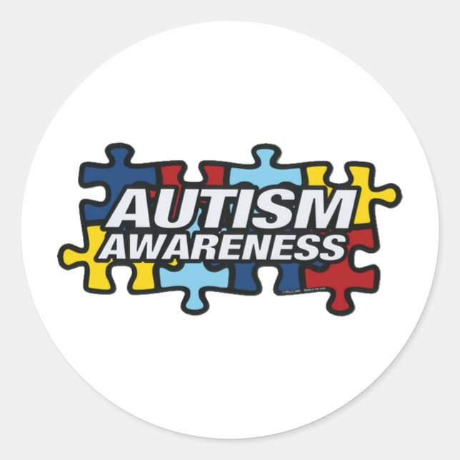 ADESIVO REDONDO AUTISMO (Frente)