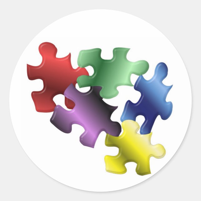 Adesivo Redondo Autismo (Frente)