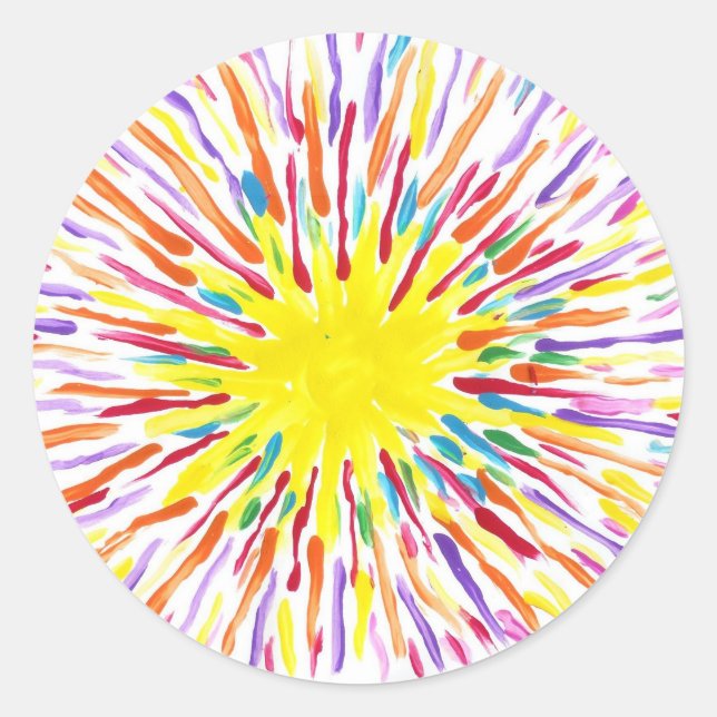 Adesivo Redondo Autismo Autismo das águas doces (Frente)