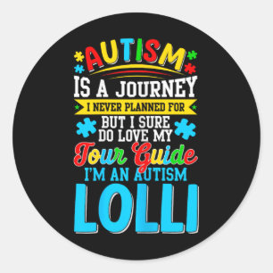 Adesivo Redondo Autismo É Uma Jornada Que Nunca Planejei Autismo L