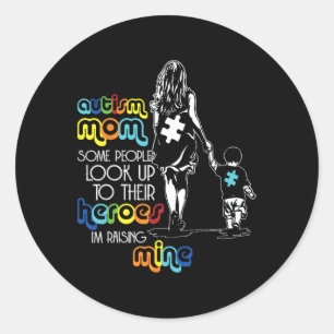 Adesivo Redondo Autismo Mãe Algumas Pessoas Olham Para Os Seus Her