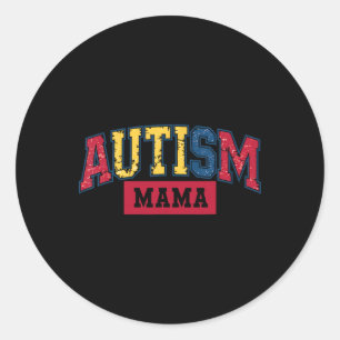 Adesivo Redondo Autismo Mãe Autismo Sensibilização Para As Mulhere