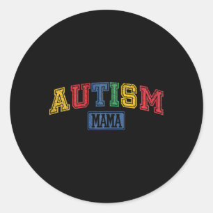 Adesivo Redondo Autismo Mama Autismo Presente de Consciência