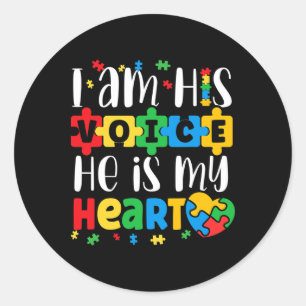 Adesivo Redondo Autismo Mamãe Autismo Autismo Autismo Mês de Consc