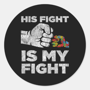 Adesivo Redondo Autismo Sensibilização Mãe Pais Pais Autistas Cria