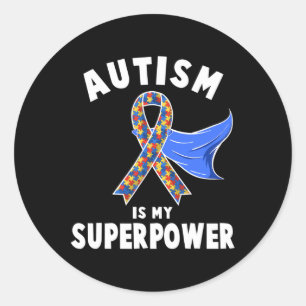 Adesivo Redondo Autismo Sensibilização Meninas Crianças É Minha Su