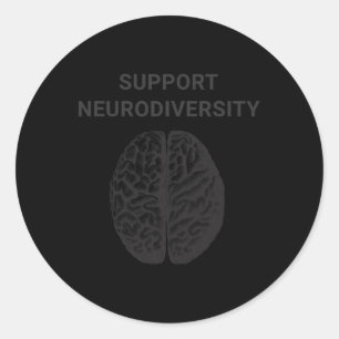 Adesivo Redondo Autismo Sensibilização Suporte à Neurodiversidade