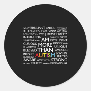 Adesivo Redondo Autismo Sou Mais Do Que Autismo