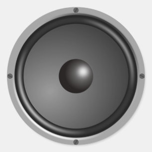 Adesivo Redondo Auto-falante