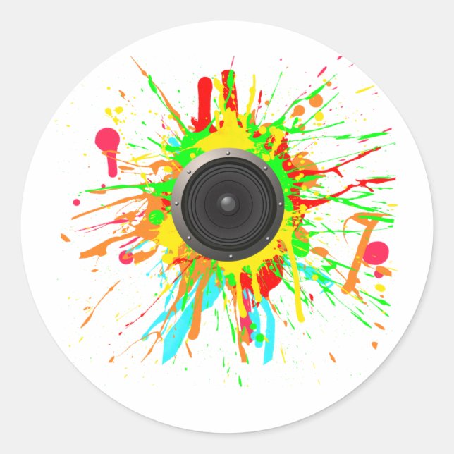 Adesivo Redondo Auto-falante Cone (Frente)