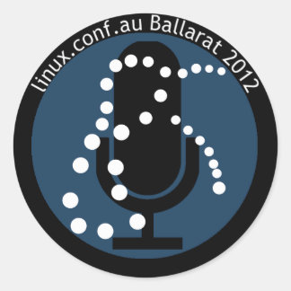 Adesivo Redondo Auto-falante LCA2012 com texto