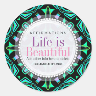 Adesivo Redondo Autoadesivo Aztec Magic