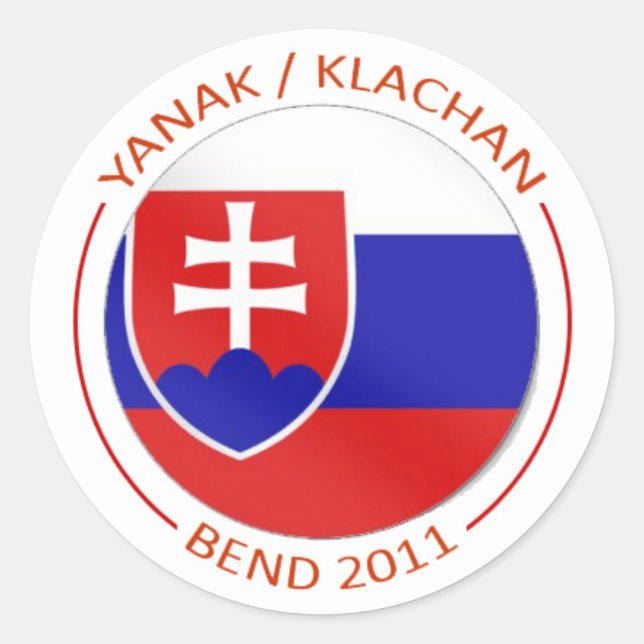 Adesivo Redondo Autoadesivos da Reunião Yanak/Klachan (Frente)