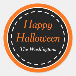 Adesivo Redondo Autoadesivos Felizes para o Halloween