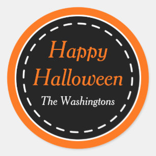 Adesivo Redondo Autoadesivos Felizes para o Halloween