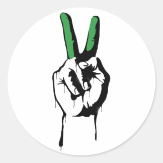 Adesivo Redondo Autoadesivos para a Paz do Irã