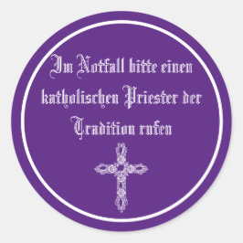 Adesivo Redondo Autoaufkleber für den Notfall