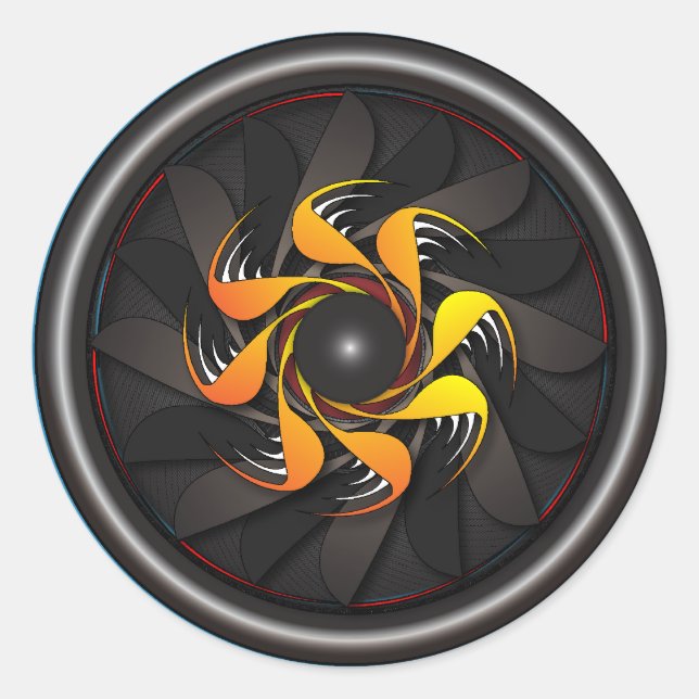 Adesivo Redondo Autocolante (Frente)