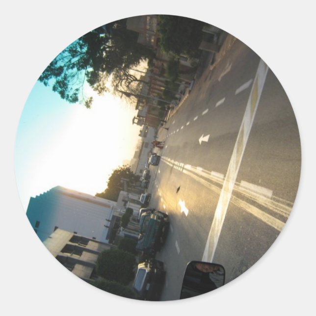 Adesivo Redondo Autocolante (Frente)