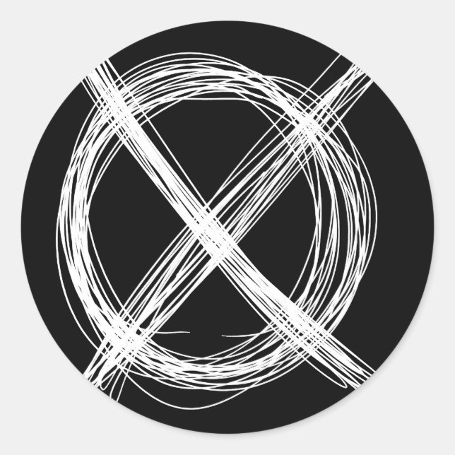 Adesivo Redondo Autocolante (Frente)