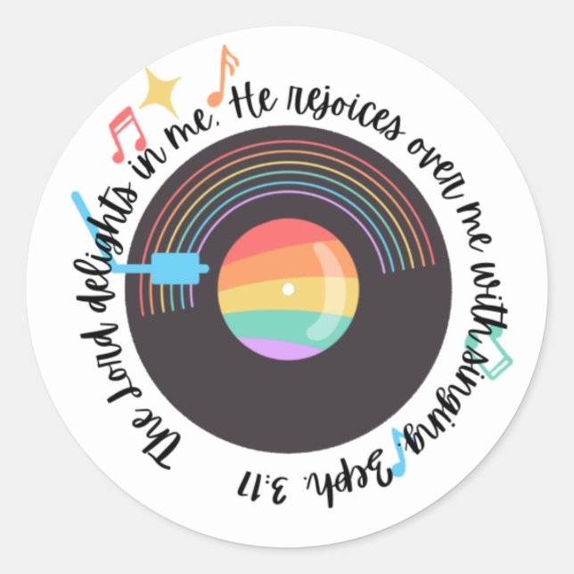 Adesivo Redondo Autocolante (Frente)