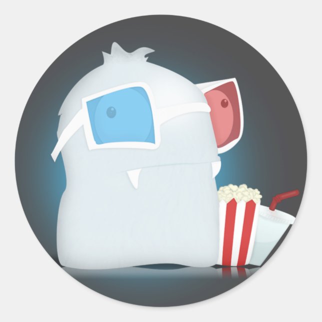 Adesivo Redondo Autocolante 3D (Frente)