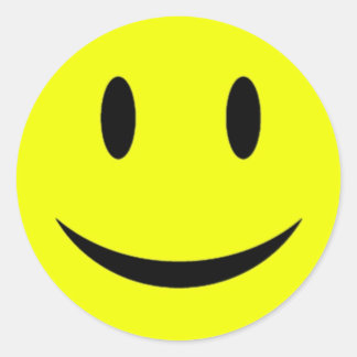 Adesivo Redondo Autocolante amarelo