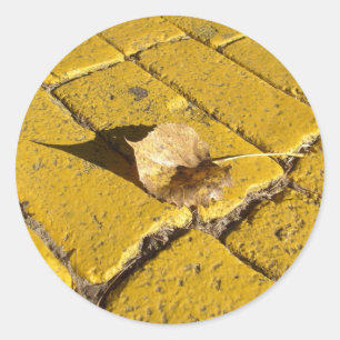 Adesivo Redondo autocolante amarelo