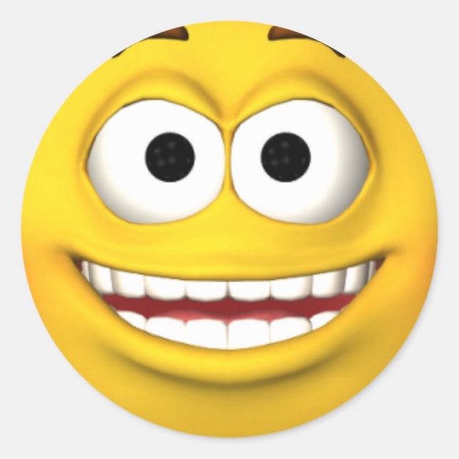 Adesivo Redondo Autocolante animado (Frente)