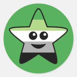 Adesivo Redondo Autocolante Aromântico