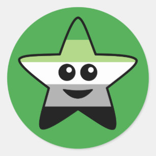 Adesivo Redondo Autocolante Aromântico