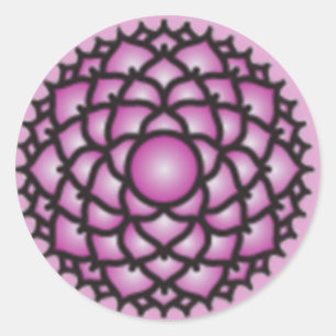 Adesivo Redondo Autocolante Chakra