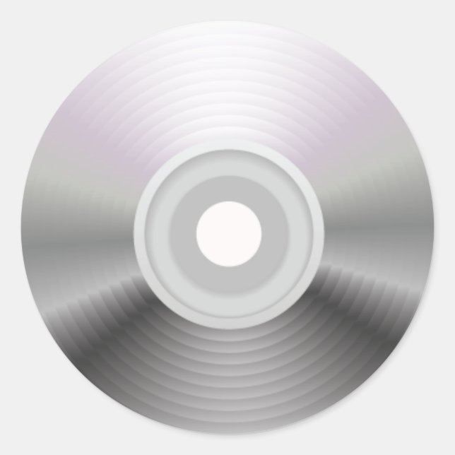 Adesivo Redondo Autocolante de CD Round (Frente)