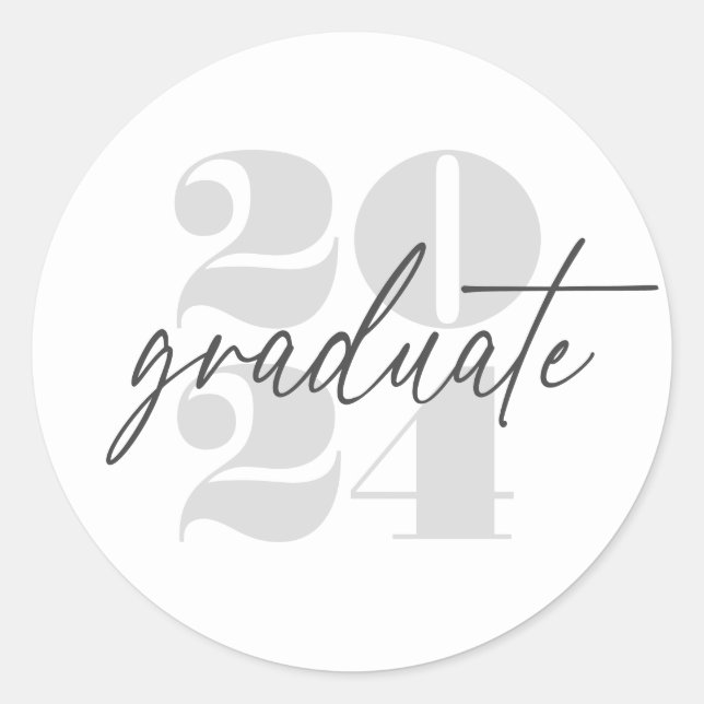 Adesivo Redondo Autocolante de Cinzas Brancas de Formando Minimali (Frente)