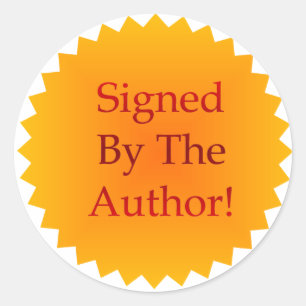 Adesivo Redondo Autocolante de cópia assinado