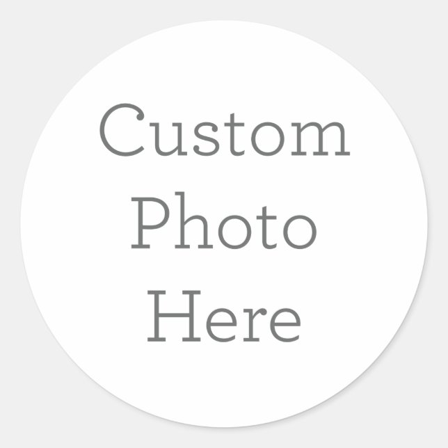 Adesivo Redondo Autocolante de fotos personalizado (Frente)