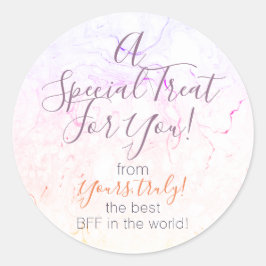 Adesivo Redondo Autocolante de Márter do Arco-Íris Personalizado