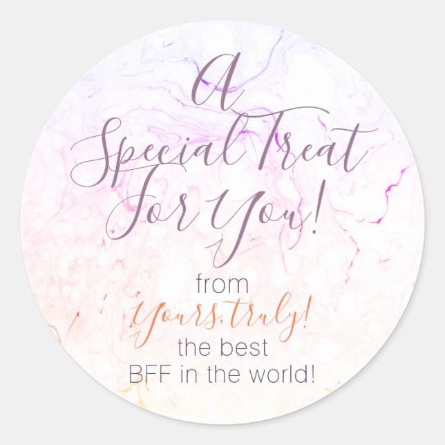 Adesivo Redondo Autocolante de Márter do Arco-Íris Personalizado (Frente)