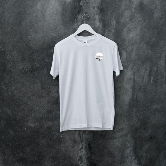 Adesivo Redondo Autocolante de nome da família Black Silhouette (Criador carregado)