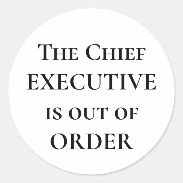 Adesivo Redondo Autocolante de opinião política (Frente)