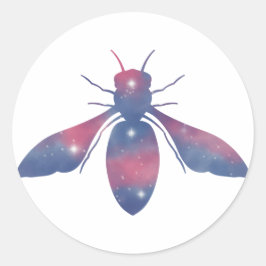 Adesivo Redondo Autocolante de Paisagem das Abelhas de Mel