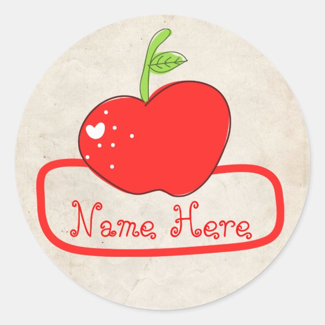 Adesivo Redondo Autocolante de PapelFruto (Frente)