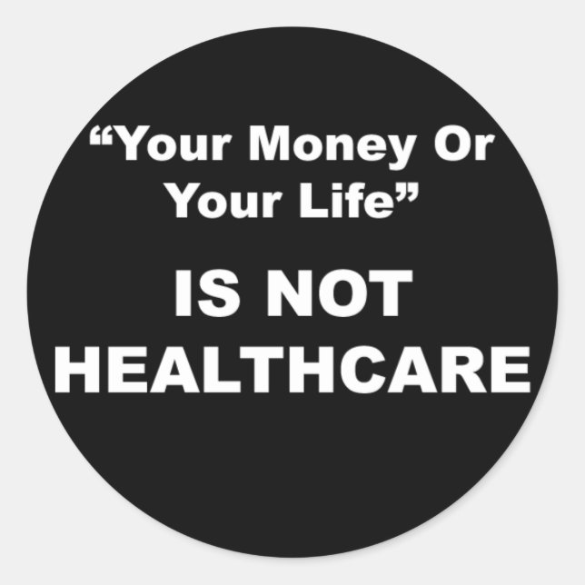 Adesivo Redondo Autocolante de saúde (Frente)