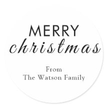 Autocolante de Script de Natal Moderno