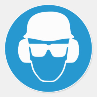 Adesivo Redondo Autocolante de segurança